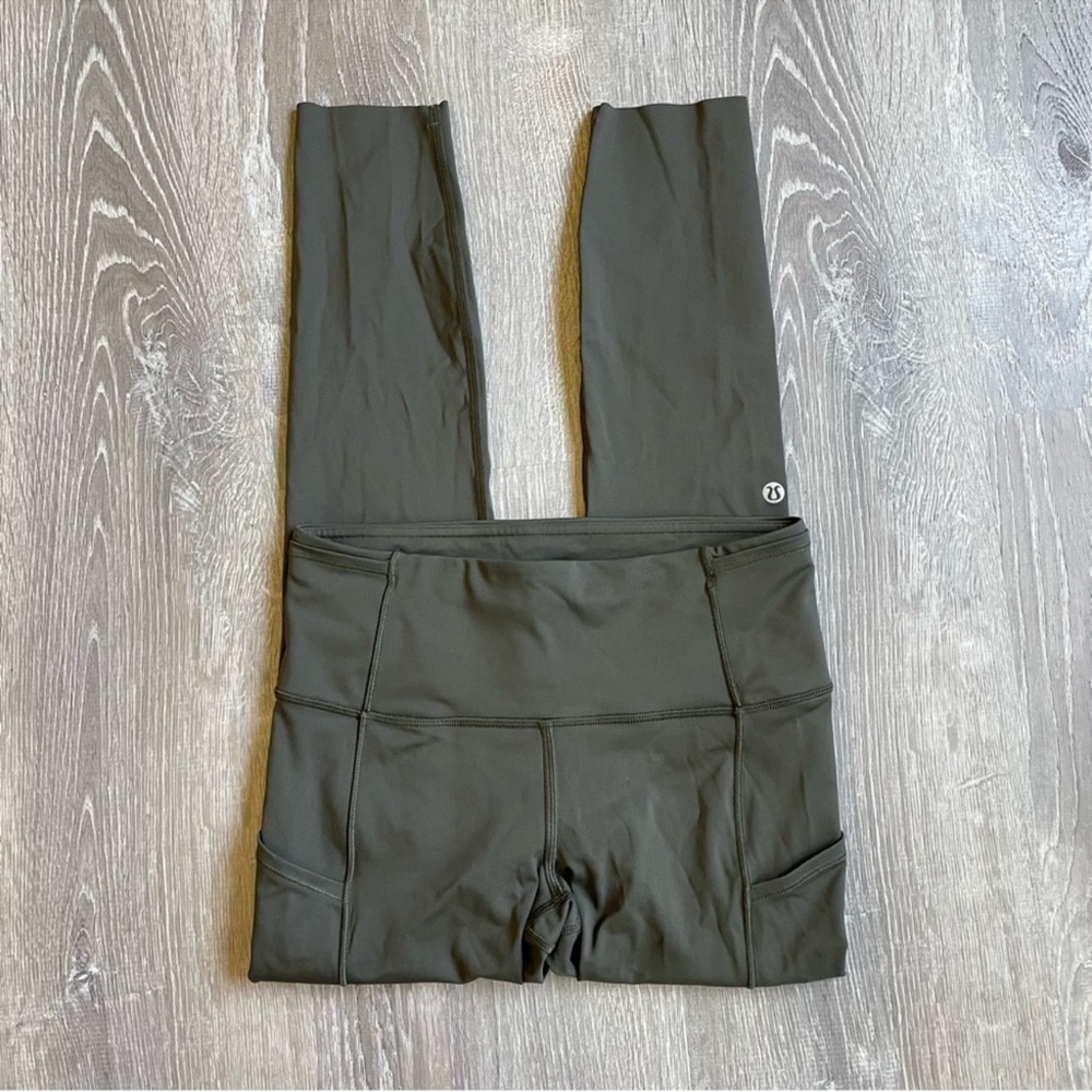 lululemon athletica Olive Green High-Rise Leggings